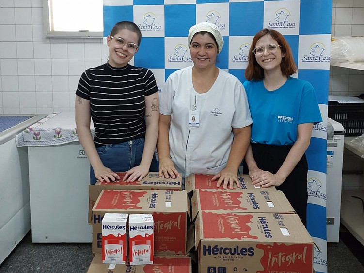 Precisão Sistemas inicia campanha “Gincana do Amor com a doação de leite para Santa Casa de Jales