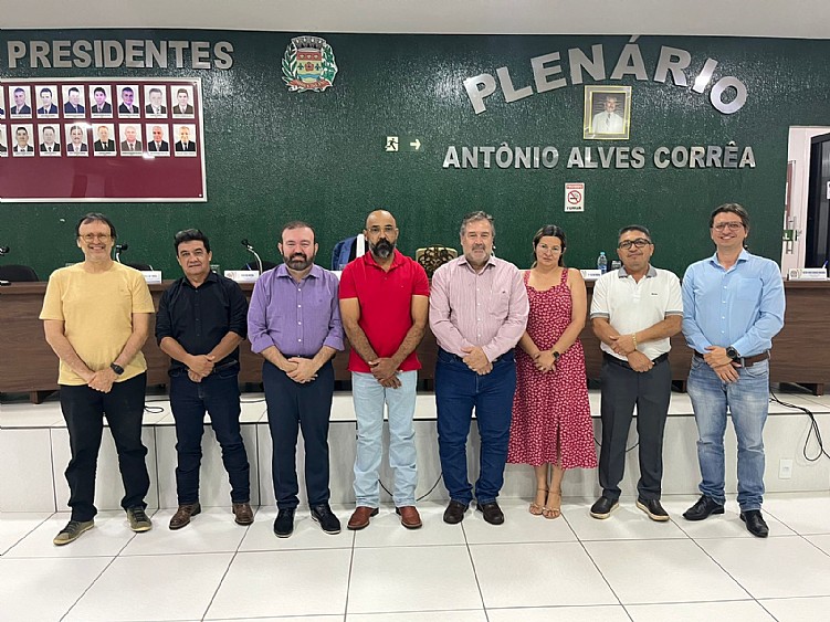 Santa Casa de Jales visita Câmara Municipal de Dirce Reis
