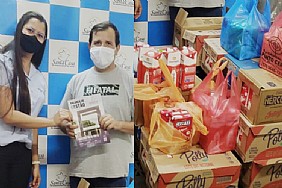 Morador de Paranapuã compartilha campanha “Alimento Solidário da Santa Casa de Misericórdia de Jales e arrecada 311 litros de leite integral