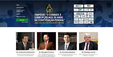 Simpósio “O Combate à corrupção nos 30 anos da Constituição Federal acontece na próxima sexta-feira, 17 de agosto