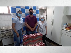 Rotary Club de Estrela DOeste realiza doação de leite integral para Santa Casa de Jales