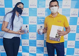 Santa Casa de Jales recebe doação de álcool gel para a Campanha de Combate ao novo Coronavírus (COVID-19)