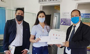 Santa Casa de Jales recebe doações de máscaras do HB Saúde